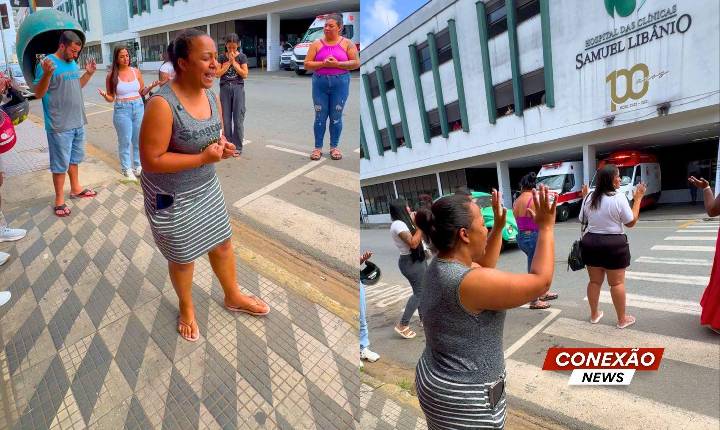 Menino de 4 anos atropelado no bairro São João deixa a UTI após mãe, familiares e amigos orarem na porta do hospital.