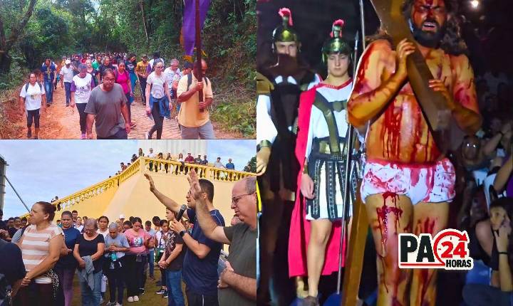 Sexta-feira Santa terá caminhada ao Cristo às 5h e encenação da Paixão às 19h30; veja a programação.