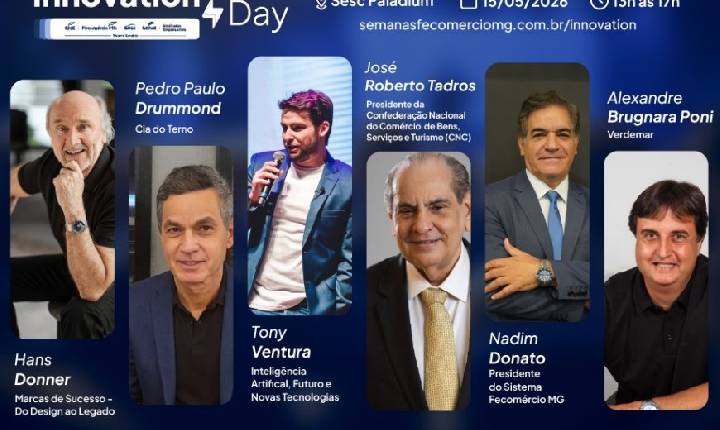 Sistema Fecomércio MG, Sesc e Senac realizam Innovation Day, para debater transformações do comércio