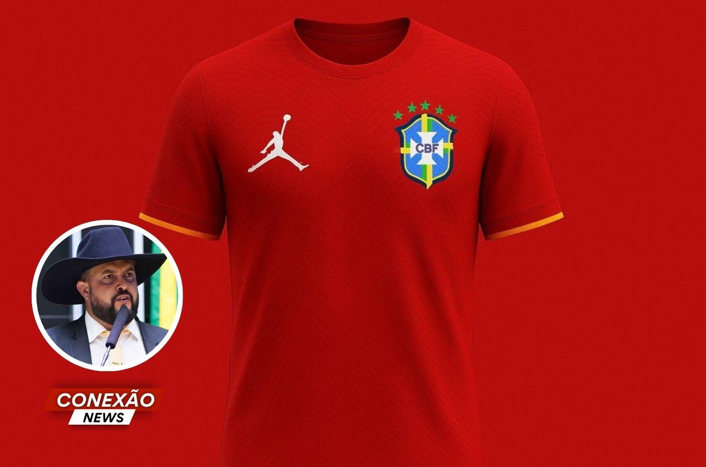 Deputado apresenta projeto de lei que proíbe camisa vermelha na Seleção Brasileira.