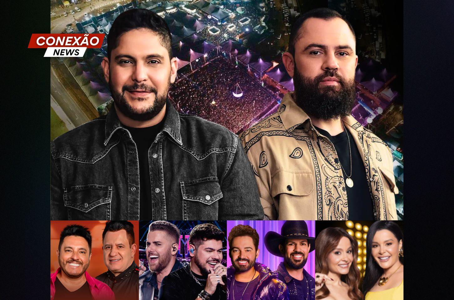 Jorge & Mateus farão show na 3ª Festa do Peão de Pouso Alegre dia 17 de outubro; veja a programação.