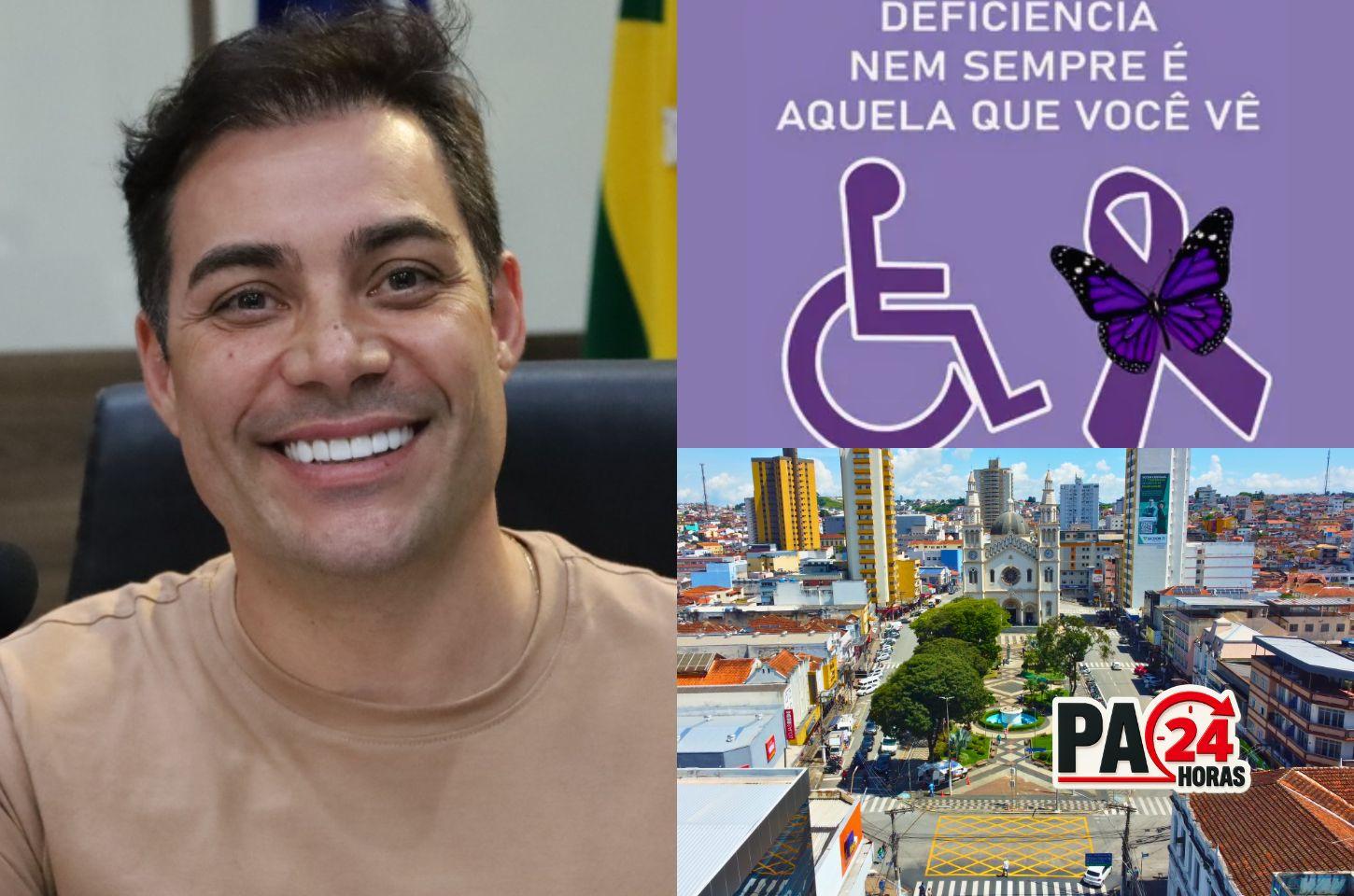 Câmara aprova inclusão do símbolo da fibromialgia em placas de atendimento preferencial e vagas de estacionamento prioritário em Pouso Alegre.