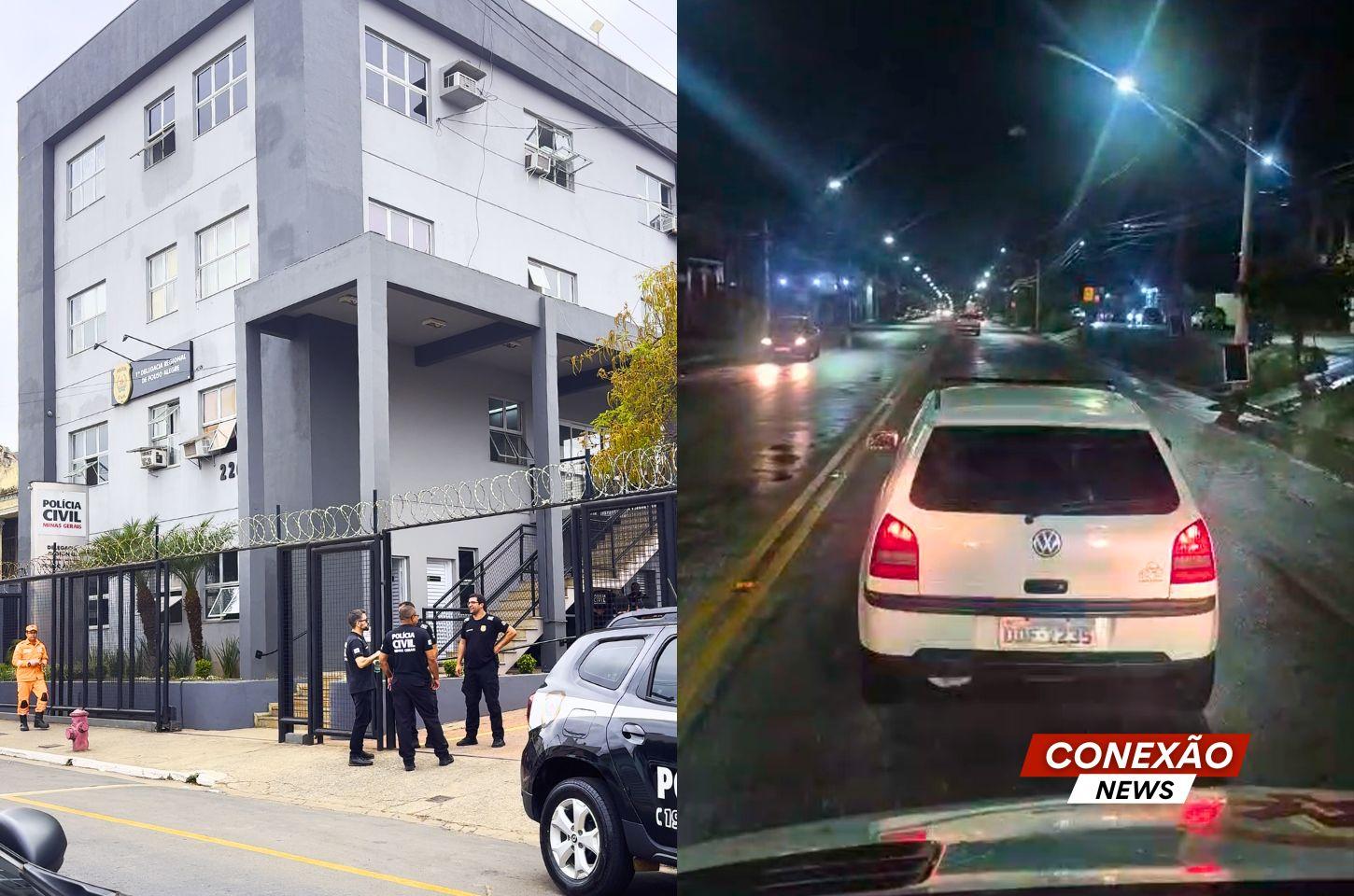 Carro que dificultou passagem de ambulância em Pouso Alegre está registrado em Guarulhos (SP), e Polícia Civil investiga o caso.